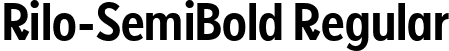 Rilo-SemiBold Regular font - Rilo-Semi-Bold.ttf