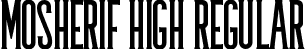 Mosherif High Regular font - mosherif-high.ttf