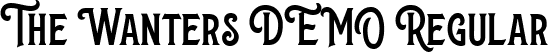 The Wanters DEMO Regular font - the-wanters-demo.ttf