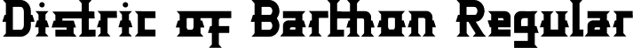 Distric of Barthon Regular font - distric-of-barthon.otf