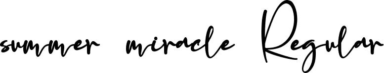 summer miracle Regular font - summer miracle.ttf