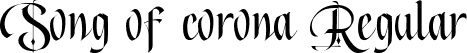 Song of corona Regular font - song-of-corona-ttf.ttf