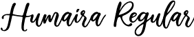 Humaira Regular font - humaira.otf