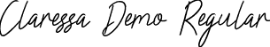 Claressa Demo Regular font - ClaressaDemoRegular-1.ttf