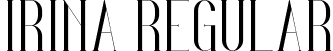 Irina Regular font - Irina-PersonalUse.ttf