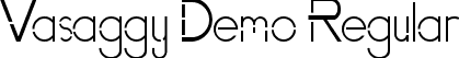 Vasaggy Demo Regular font - VasaggyDemo-vmg14.ttf