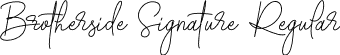 Brotherside Signature Regular font - brotherside-signature.otf