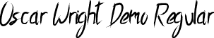 Oscar Wright Demo Regular font - OscarWrightDemo-MVWnx.ttf