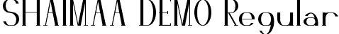 SHAIMAA DEMO Regular font - SHAIMAADEMORegular.ttf