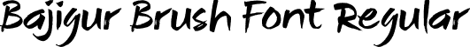Bajigur Brush Font Regular font - Bajigur_Regular-1.otf