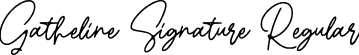 Gatheline Signature Regular font - gathelinesignature-zvpoq.ttf