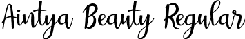 Aintya Beauty Regular font - Aintya Beauty.otf