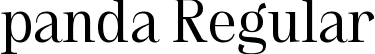 panda Regular font - Roraima.ttf