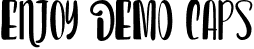 Enjoy DEMO Caps font - andinistas-enjoy-democaps.otf