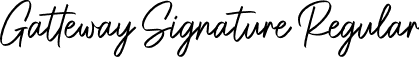 Gatteway Signature Regular font - gatteway-signature-demo-2.otf