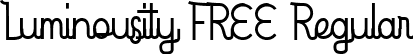 Luminousity FREE Regular font - Luminousity-FREE-1.ttf