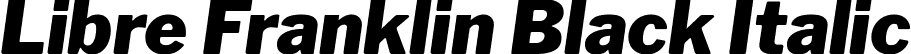 Libre Franklin Black Italic font - LibreFranklinBlackItalic-023v.ttf