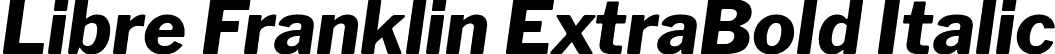 Libre Franklin ExtraBold Italic font - LibreFranklinExtraboldItalic-EKvr.ttf