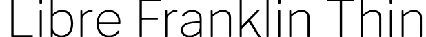 Libre Franklin Thin font - LibreFranklinThin-G79a.ttf
