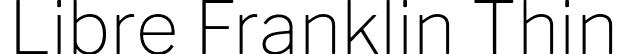 Libre Franklin Thin font - LibreFranklinThin-gqVq.otf