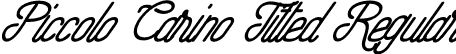 Piccolo Carino Tilted Regular font - PiccoloCarinoTilted-VGEXl.otf