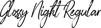 Glossy Night Regular font - glossy-night.ttf