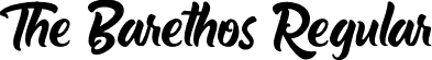 The Barethos Regular font - thebarethos.otf