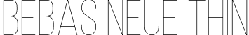 Bebas Neue Thin font - BebasNeueThin-owB7q.otf