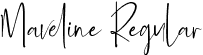 Maveline Regular font - maveline_personal_used-1.ttf