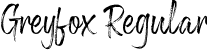 Greyfox Regular font - greyfoxregular-k7brl.ttf