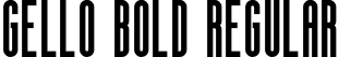 gello bold Regular font - gello-bold.otf