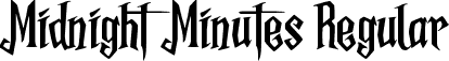 Midnight Minutes Regular font - MidnightMinutes_DEMO.ttf