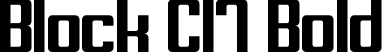 Block C17 Bold font - Block-C17-Bold.otf