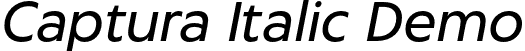 Captura Italic Demo font - Captura-ItalicDemo-1.otf