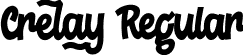 Crelay Regular font - crelay.ttf