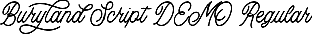Buryland Script DEMO Regular font - buryland-script-demo.ttf