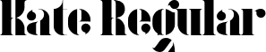 Kate Regular font - kate-display.otf