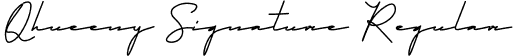 Qhueeny Signature Regular font - qhueenysignature-8mz80.otf
