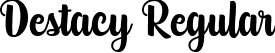 Destacy Regular font - destacy.ttf