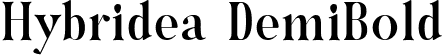 Hybridea DemiBold font - hybridea-demibold.ttf