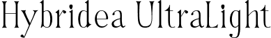 Hybridea UltraLight font - hybridea-ultralight.ttf