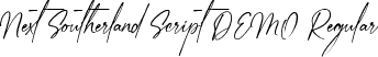 Next Southerland Script DEMO Regular font - next-southerland-script-demo.ttf