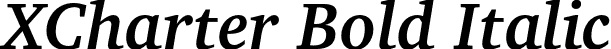 XCharter Bold Italic font - xcharter-bolditalic.otf