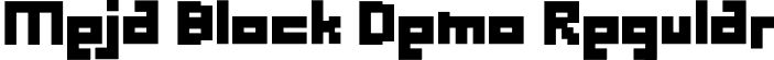 Meja Block Demo Regular font - MejaBlockDemo.otf