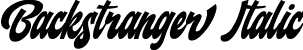 Backstranger Italic font - backstrangeritalic-mvwwv.ttf