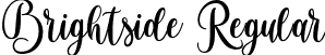 Brightside Regular font - Brightside-jERgv.ttf