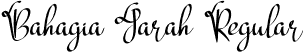 Bahagia Jarah Regular font - Bahagia-Jarah.otf