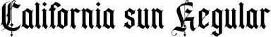 California sun Regular font - California sun.otf