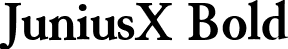 JuniusX Bold font - JuniusX-Bold.ttf