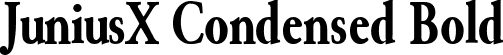 JuniusX Condensed Bold font - JuniusX-CondensedBold.ttf